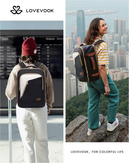 Handgepäck Reiserucksack 18 Zoll Laptop Damen Rucksack Travel Flugzeug