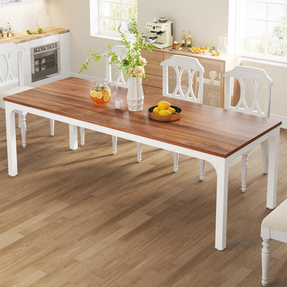 Industrietisch Esstisch 200x70cm Nussbaum für 6-8 Personen