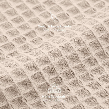 Mikrofasertücher 6er-Set, saugfähig, fusselfrei, beige