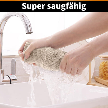Microfasertücher 4er-Set Saugfähige Küchentücher 40x70cm Beige