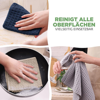 Microfasertücher 4er-Set Saugfähige Küchentücher 40x70cm Beige