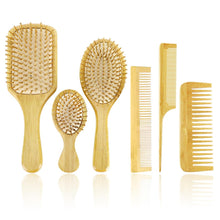 6er Set Haarkamm Holz Haarstyling friseur Haircomb Haarpflege