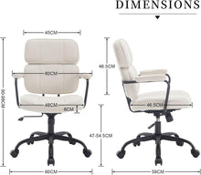 Ergonomischer Schreibtischstuhl Chenille Bürostuhl Beige