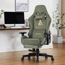Ergonomischer Gaming Stuhl mit Fußstütze und verstellbaren