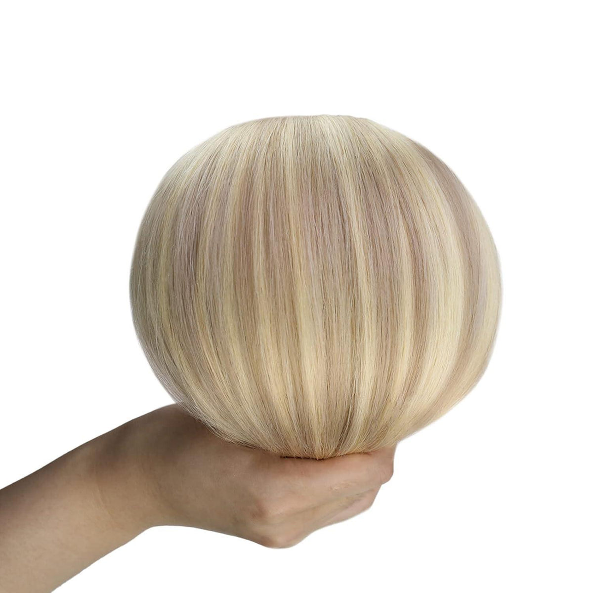 Blond Echthaar Tressen 55cm - Aschblond & Platinblond