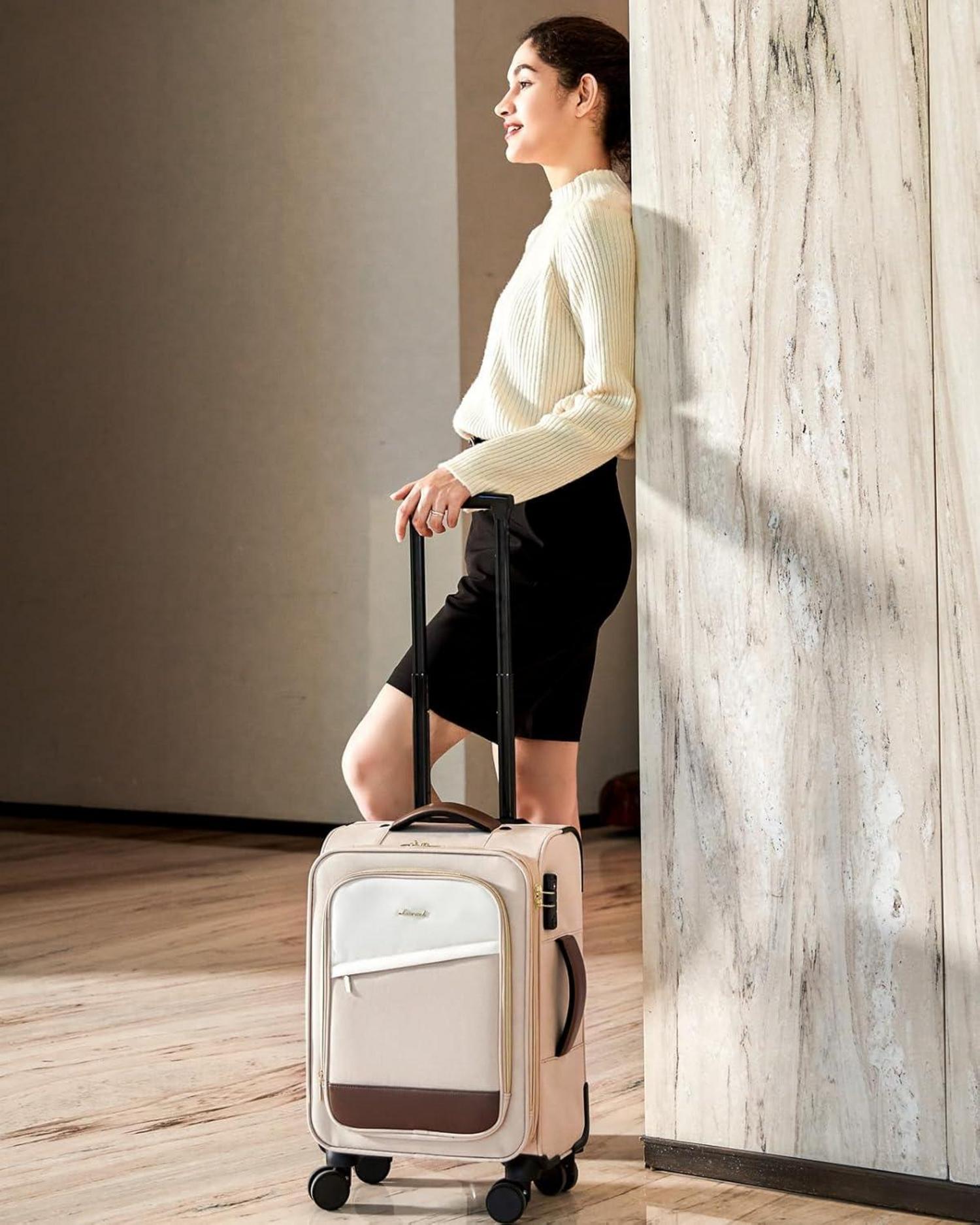 Handgepäck Rucksack 40L Reiserucksack Damen 17 Zoll Laptop