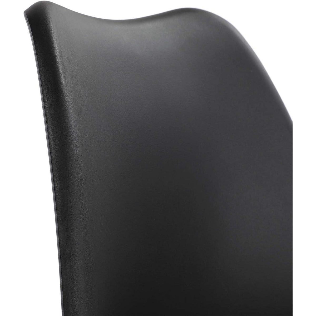 Esszimmergruppe Eiche-Weiß 120cm mit 4 Schwarz Stühlen