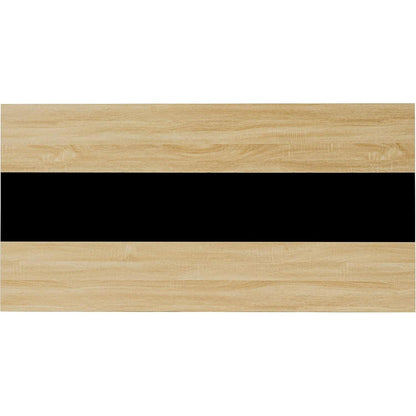Esszimmergruppe Eiche-Schwarz mit 6 Stühlen (160cm)