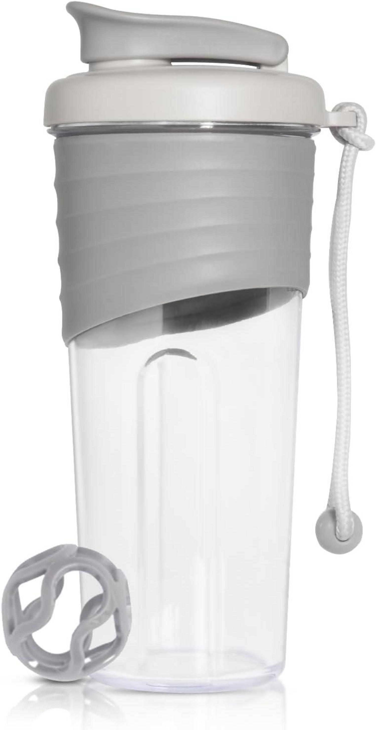 Protein Shaker 700ml Tritan BPA-frei Silikongriff Grau