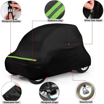 Autoabdeckung Vollgarage für Renault Twizy 2012-2023, Wasserdicht & Atmungsaktiv