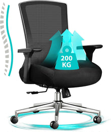 Ergonomischer Bürostuhl 200KG mit 3D Kissen und 4D Armlehnen