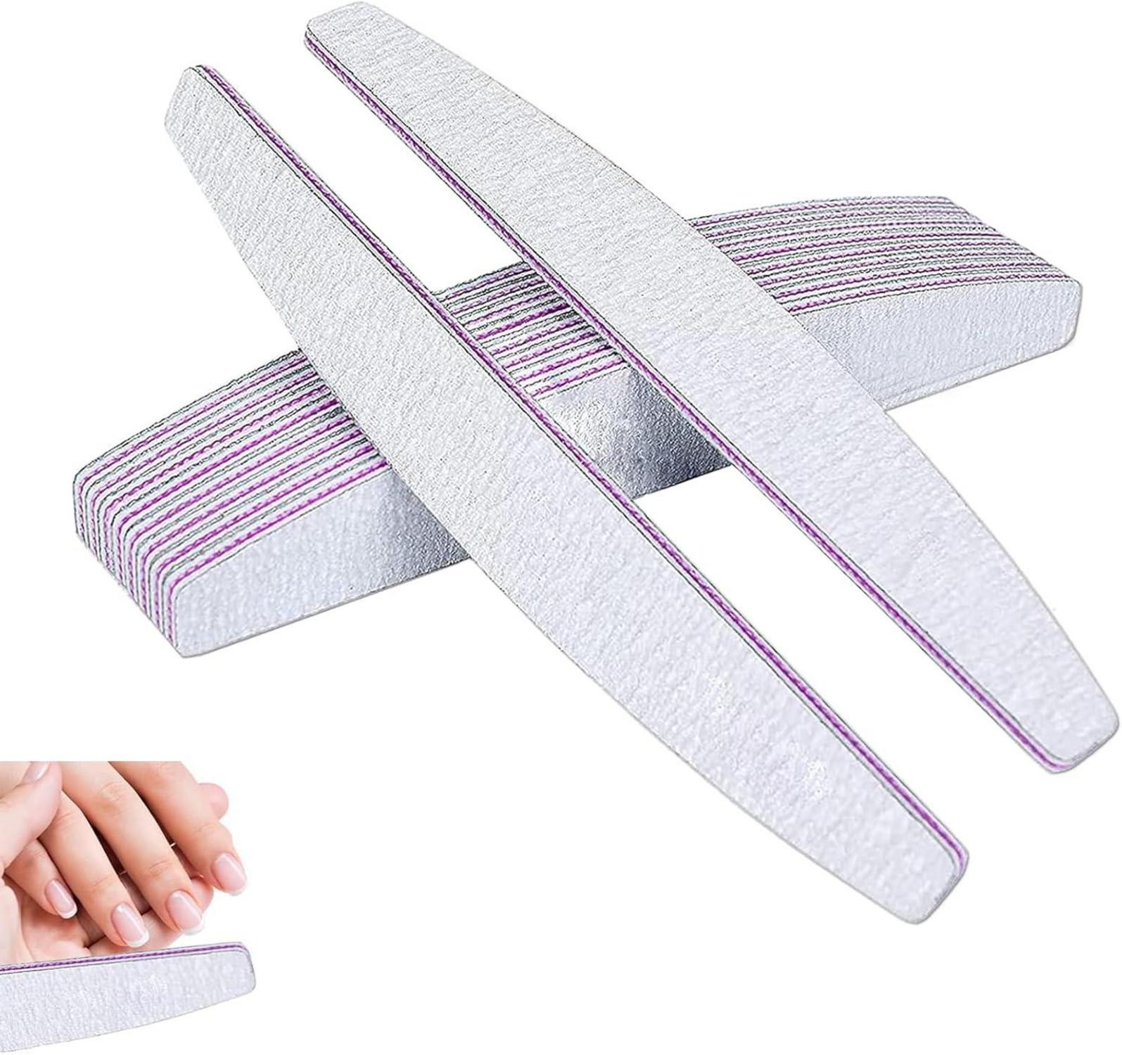 10 Stück Professionelle Nagelfeile 100/180 Grit Gelnägel Feilen