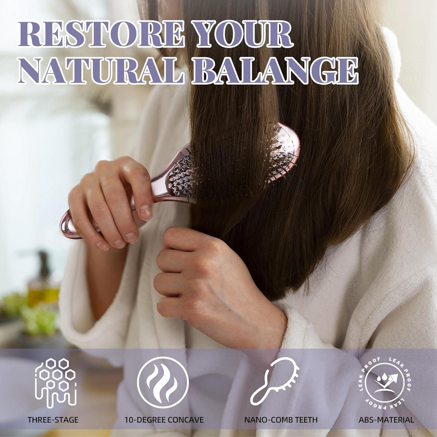 BESTOOL Haarbürste Detangler Zauberbürste für nasses Haar, reduziert Haarbruch, beseitigt Knoten