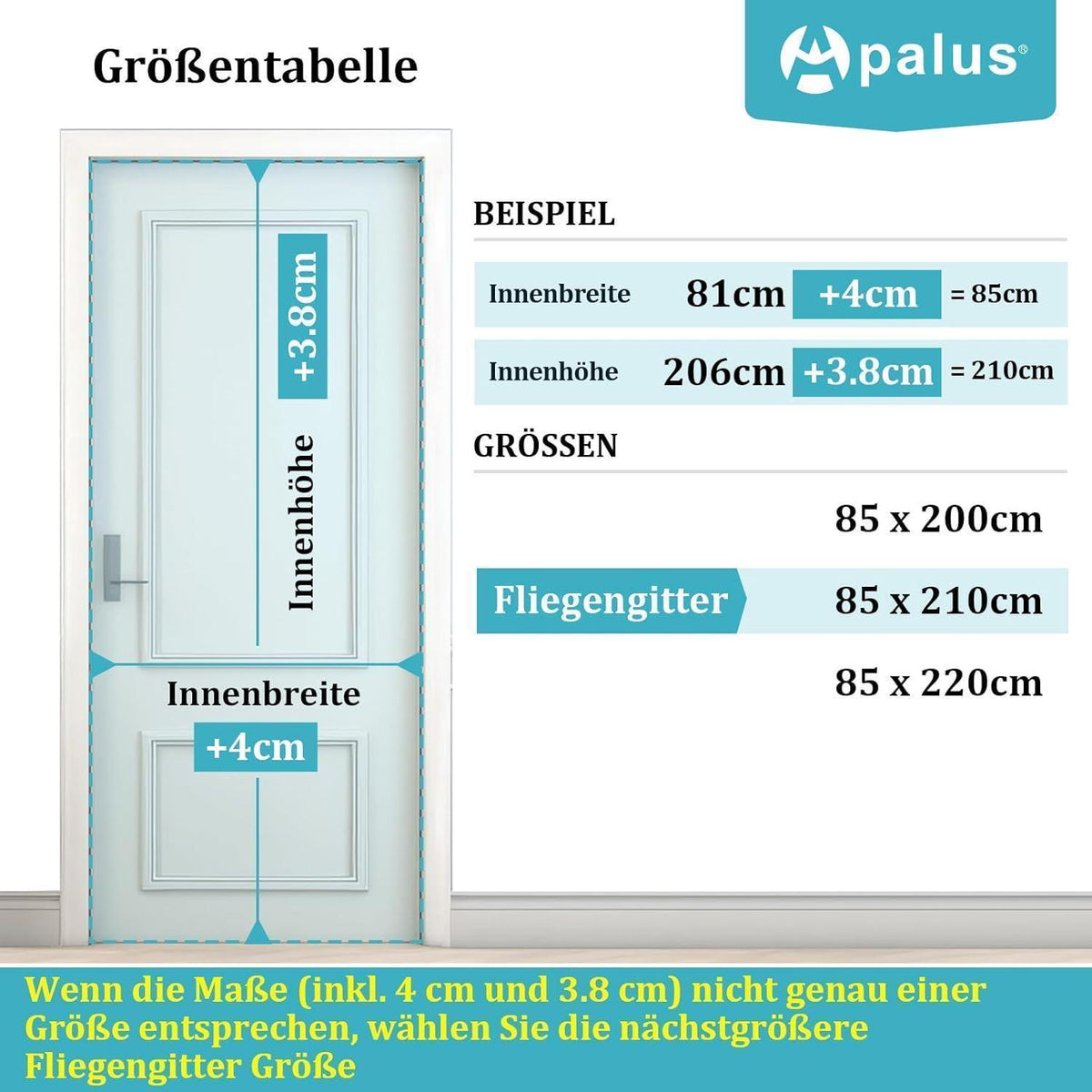 Magnetischer Fliegengitter für Balkontür 85x210cm Schwarz