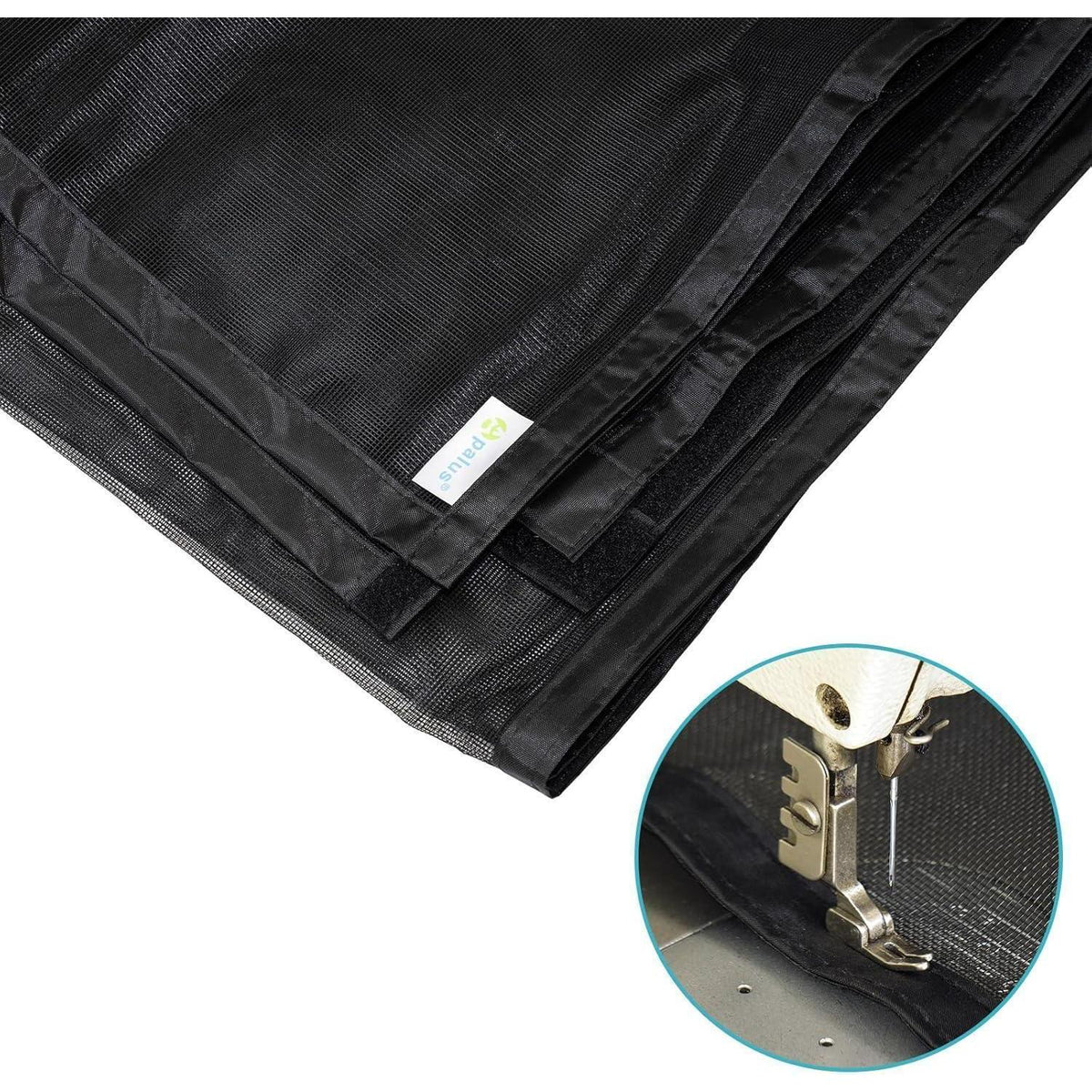 Magnetischer Fliegengitter für Balkontür 85x210cm Schwarz