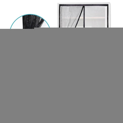 Magnet Fliegengitter Tür 85x200cm Schwarz Robust & Wetterfest