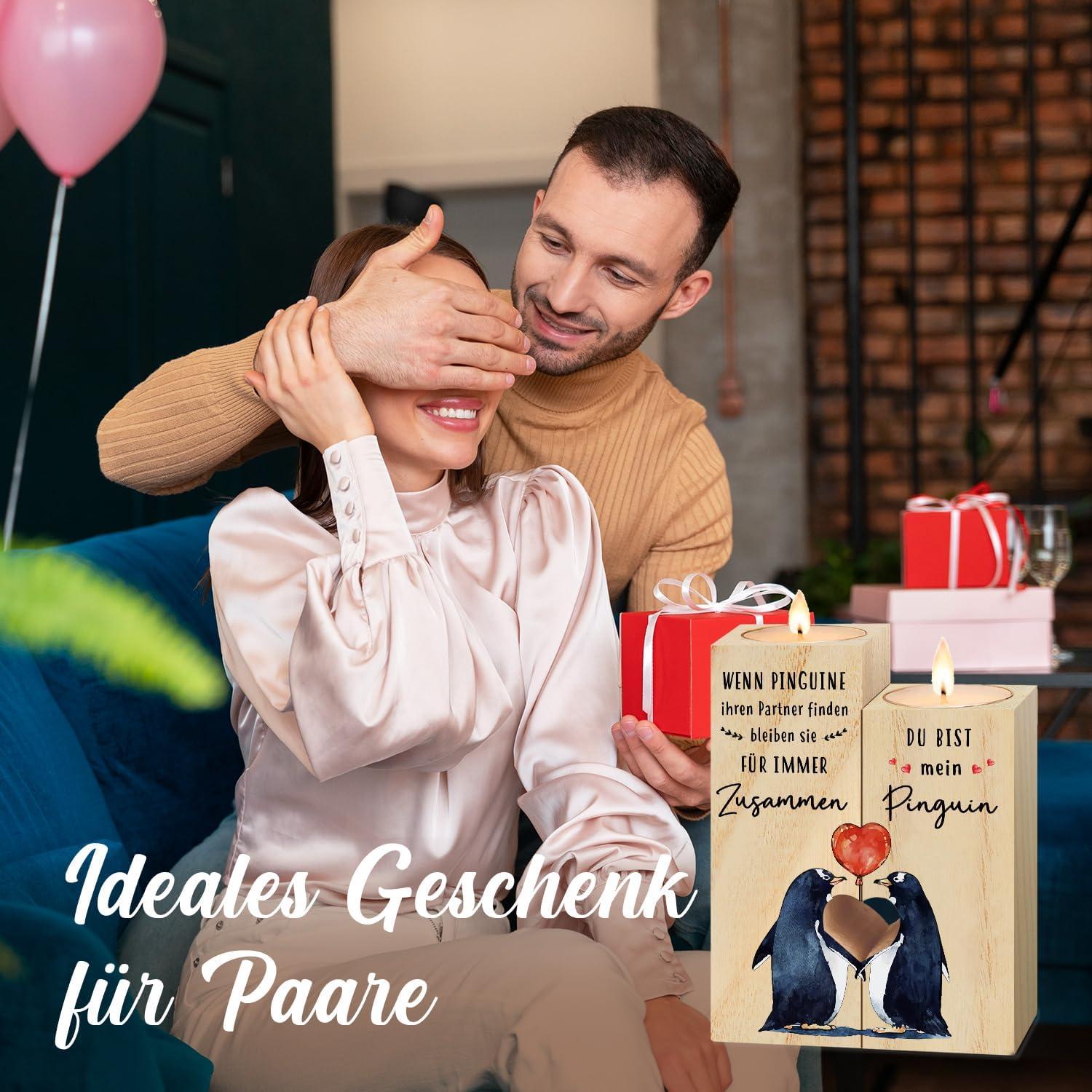 Holz Kerzenhalter Jahrestagsgeschenk für Sie Ihn