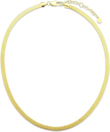 Schlangenkette Edelstahl Flache Franco Kette Gold Silber 5mm