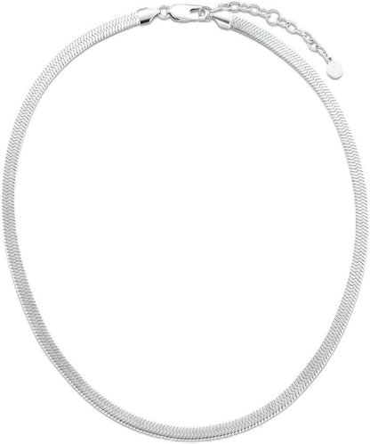 Schlangenkette Edelstahl flache Franco Kette Silber Gold 41-51cm