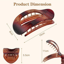 Yeomju 4-teilige Flache Haarklammern für Damen, starker