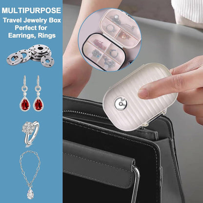 Pillendose Organizer mit 7 Fächern für Unterwegs Beige