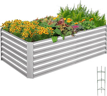 Hochbeet Pflanzkasten Metall 180x90x56cm Kräuterbeet Tomatenkäfig