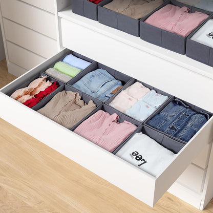 Schubladen Organizer für PAX Kleiderschrank 100x58cm, 8er-Set, Grau