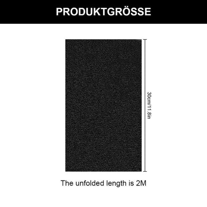 Schwarzer Aquarium Hintergrund – Statisch Haftend 30x200cm