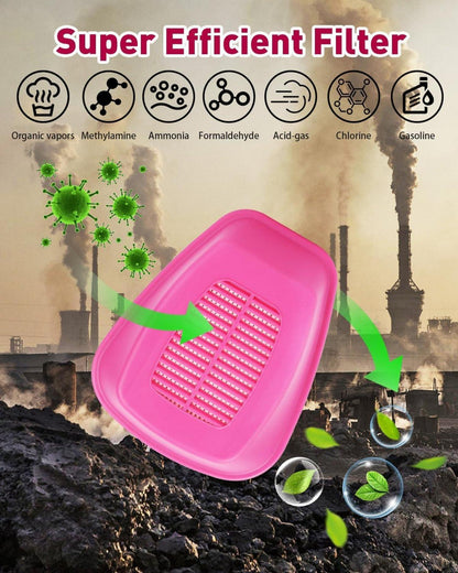 60923 Atemschutzmasken-Filter für Voll- und Halbmasken, Aktivkohle, hohe Qualität, 1 Paar