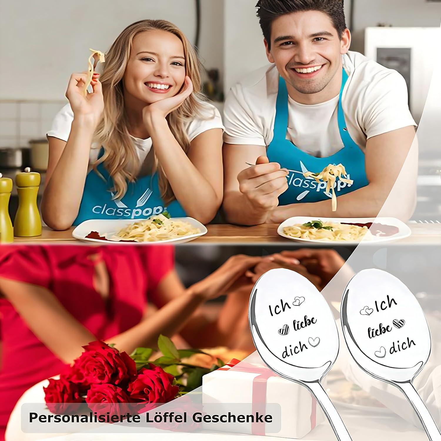 Personalisierte Liebeslöffel Geschenke - 2 Stück