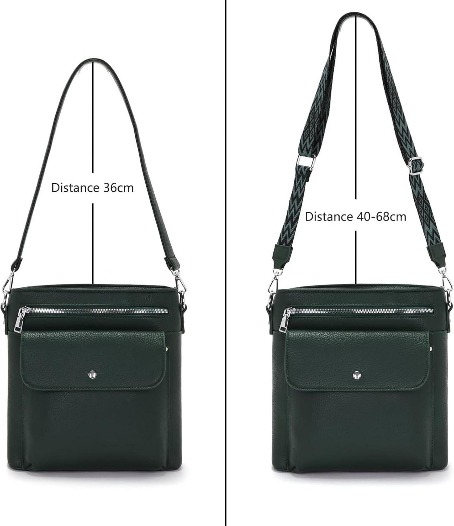 YISUOHOOM Umhängetasche Damen Mittelgroß Crossbody Bag 3 Taschen