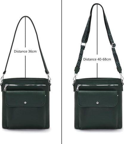 YISUOHOOM Umhängetasche Damen Mittelgroß Crossbody Bag 3 Taschen