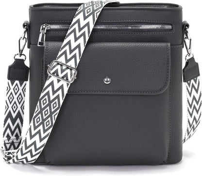 Umhängetasche Damen Mittelgroß Crossbody Bag praktisch und sicher