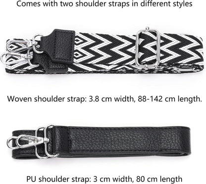 Umhängetasche Damen Mittelgroß Crossbody Bag 3 Reißverschlusstaschen