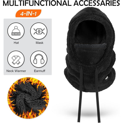 Sturmhaube Winter Mütze Fleece Warm Herren Damen Multifunktionale Maske