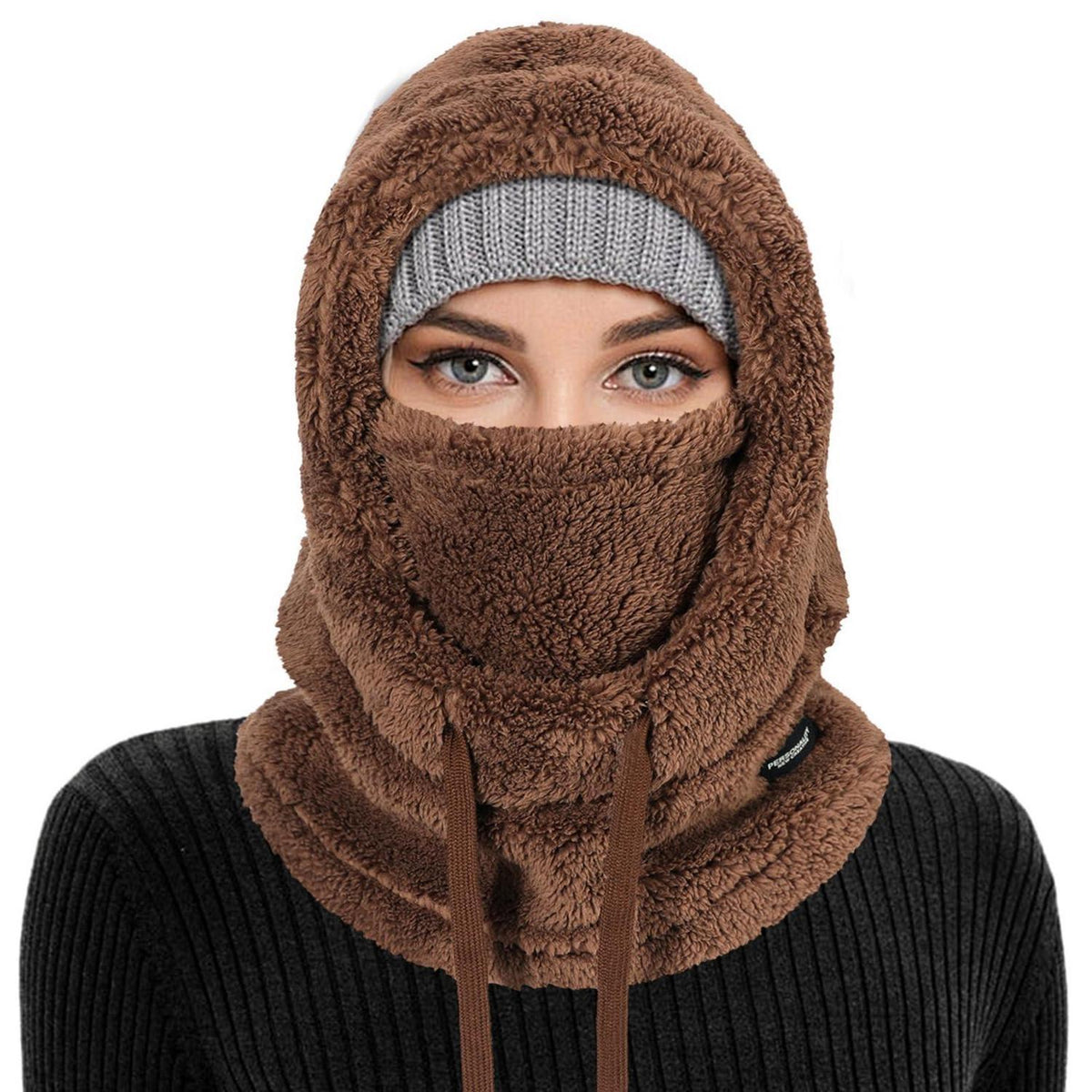 Sturmhaube Winter Mütze Fleece Warm Herren Damen Multifunktion