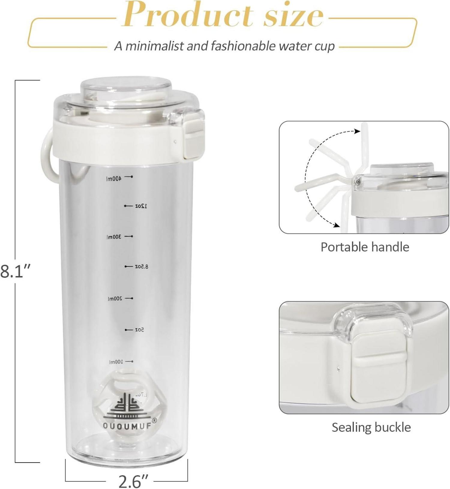 Protein Shaker 500ml für Fitness Eiweiß Shakes BPA-frei
