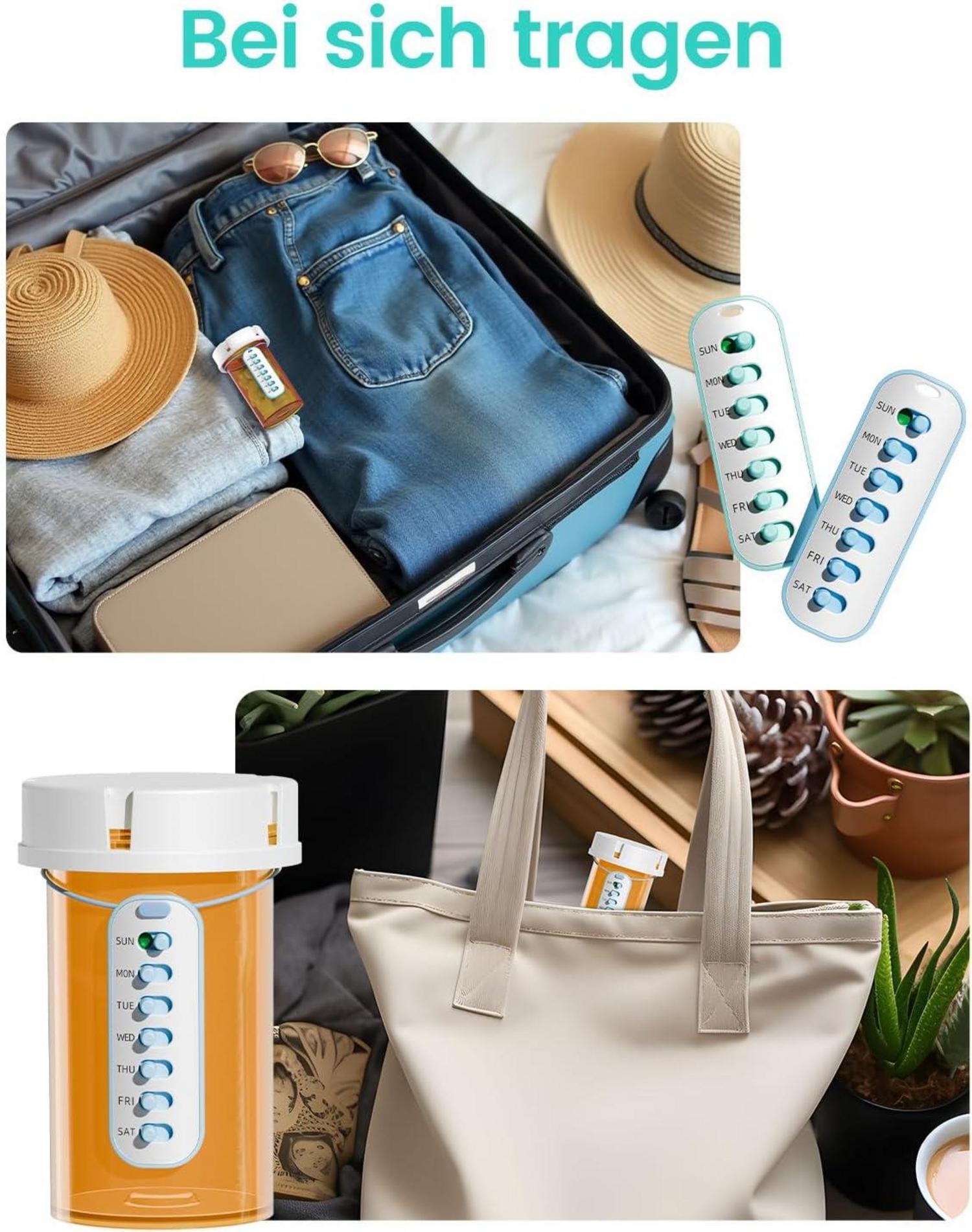 4er Pack Medikamenten-Erinnerung und -Tracker