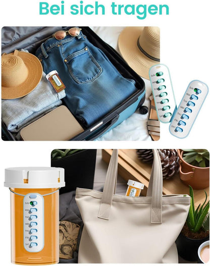 4er Pack Medikamenten-Erinnerung und -Tracker