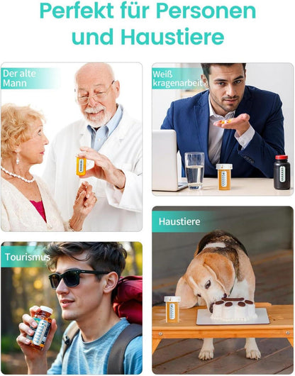 Doruimi Medikamenten-Tracker Erinnerung Halskette Klebezettel 4er Set