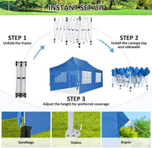 COBIZI Faltpavillon 3x6m Wasserdicht Stabil Winterfest mit 6