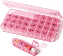 Monats-Tablettenbox 31 Tage, Klein Pillendose Große Fächer