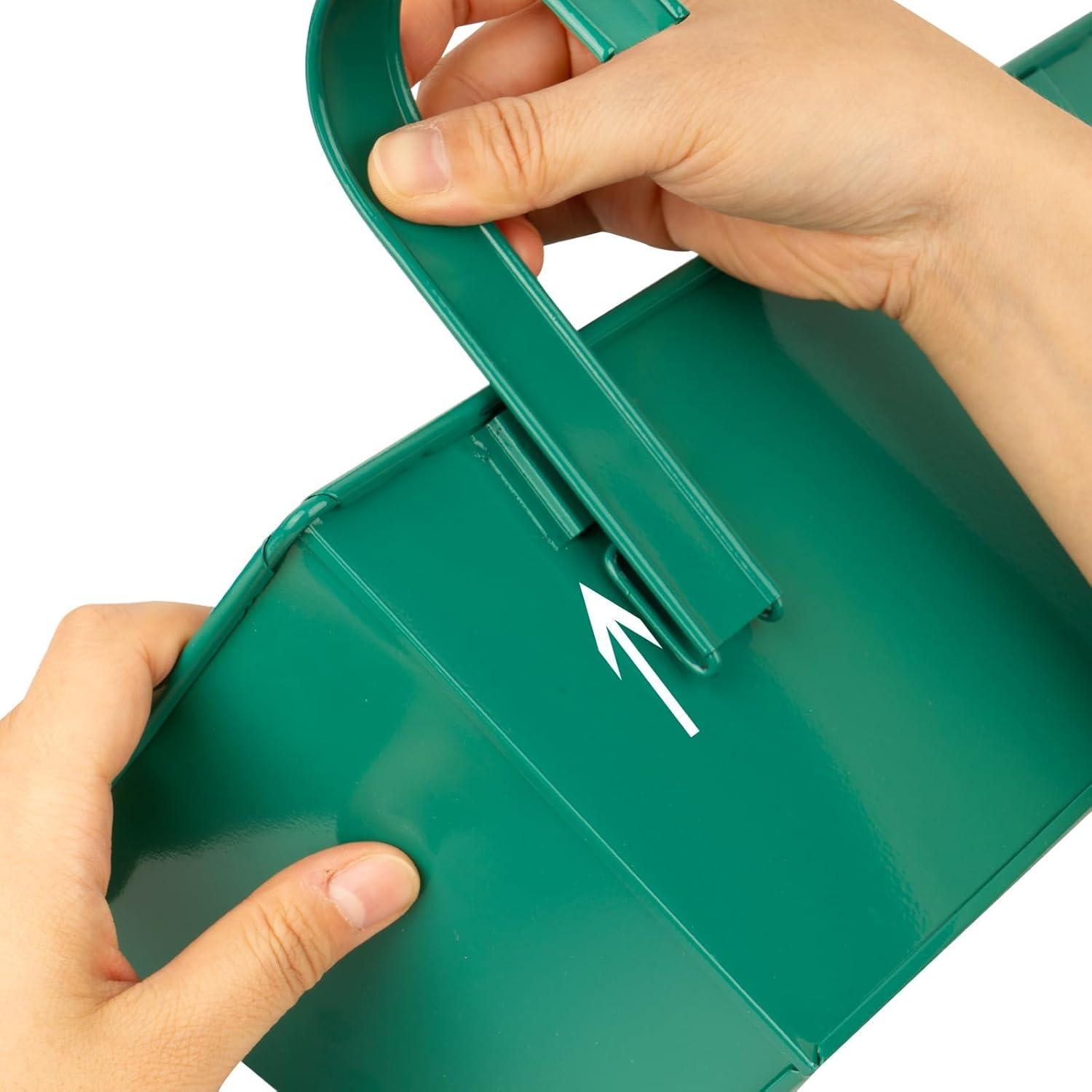 Hängende Blumentöpfe Metall für Garten Balkon Zaun - 4er Set