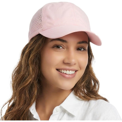 Atmungsaktive Baseball Cap Herren Damen Sommer Mesh Rosa