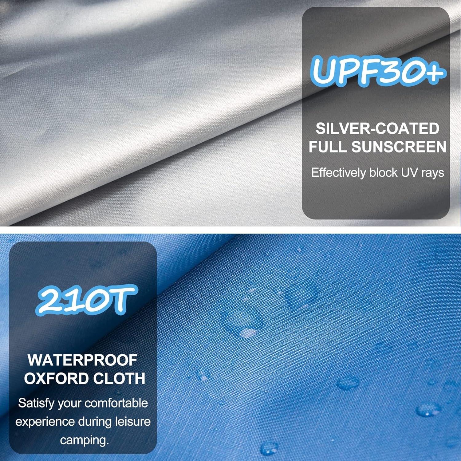 Strandmuschel Pop Up Strandzelt Tragbar Groß UV 50+ Sonnenschutz