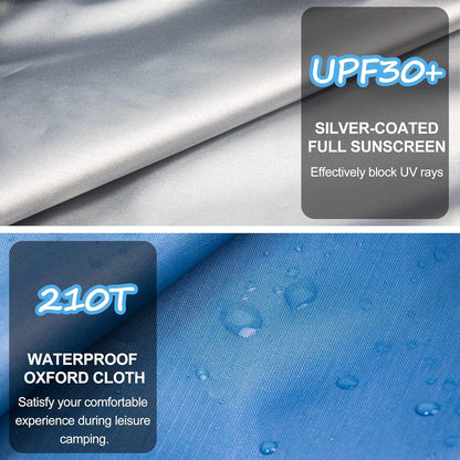 Strandmuschel Pop Up Strandzelt Tragbar Groß UV 50+ Sonnenschutz