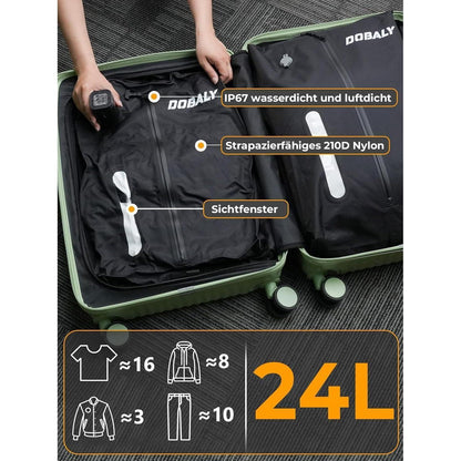Vakuum Kompressionsbeutel Reise 24L mit Pumpe