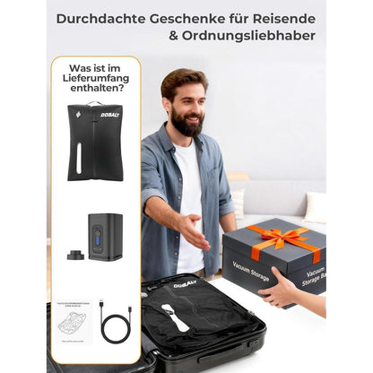 Vakuum Kompressionsbeutel Reise 24L mit Pumpe
