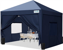 Faltpavillon mit 4 Seitenteilen Wasserdicht Stabil Winterfest