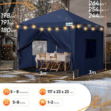 Quictent 3x3 Pavillon mit 4